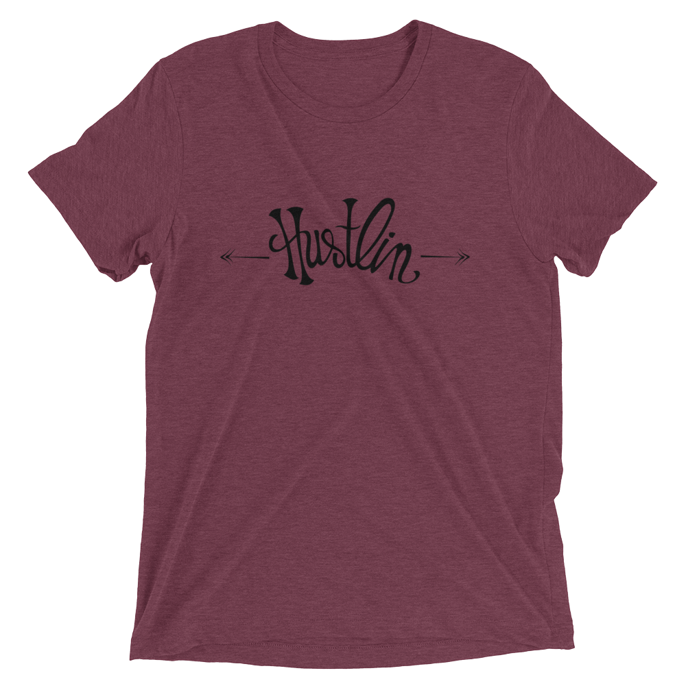 Hustlin-10x12_printfile_front_mockup_Front_Wrinkled_Maroon-Triblend.png