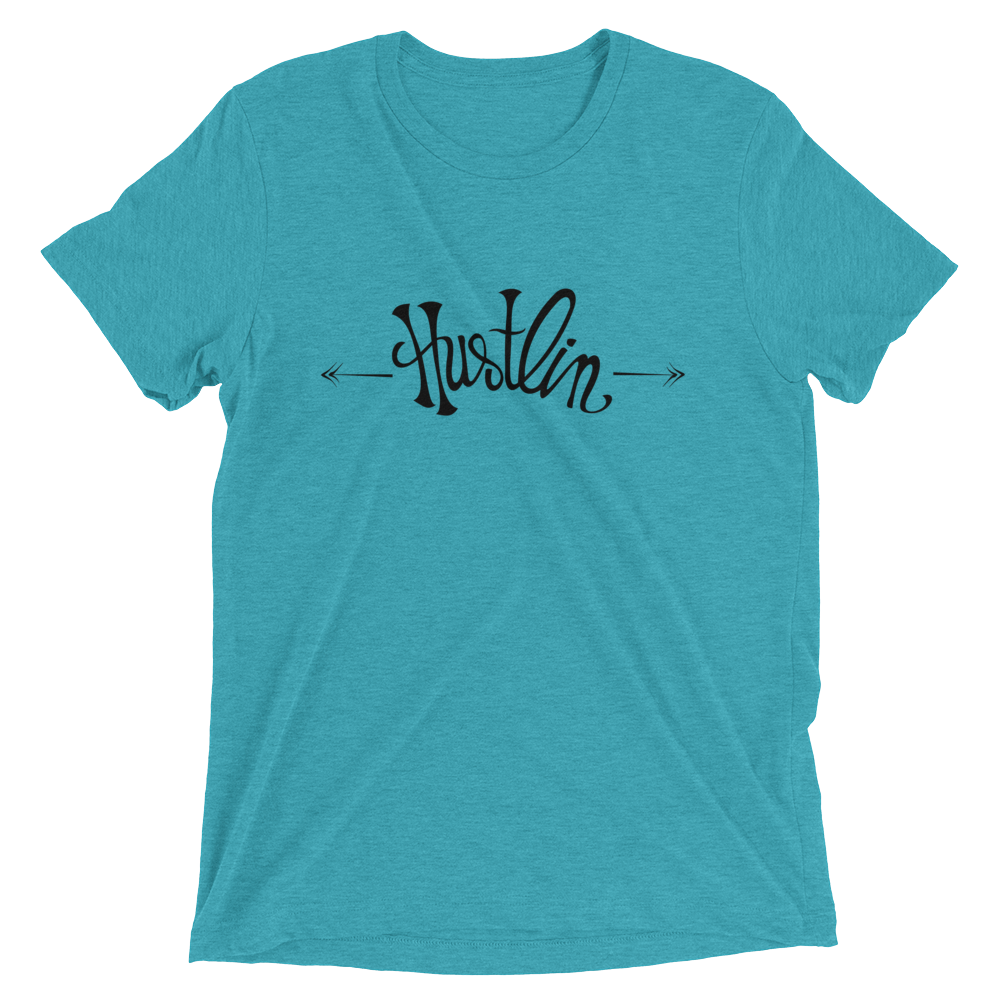 Hustlin-10x12_printfile_front_mockup_Front_Wrinkled_Teal-Triblend.png