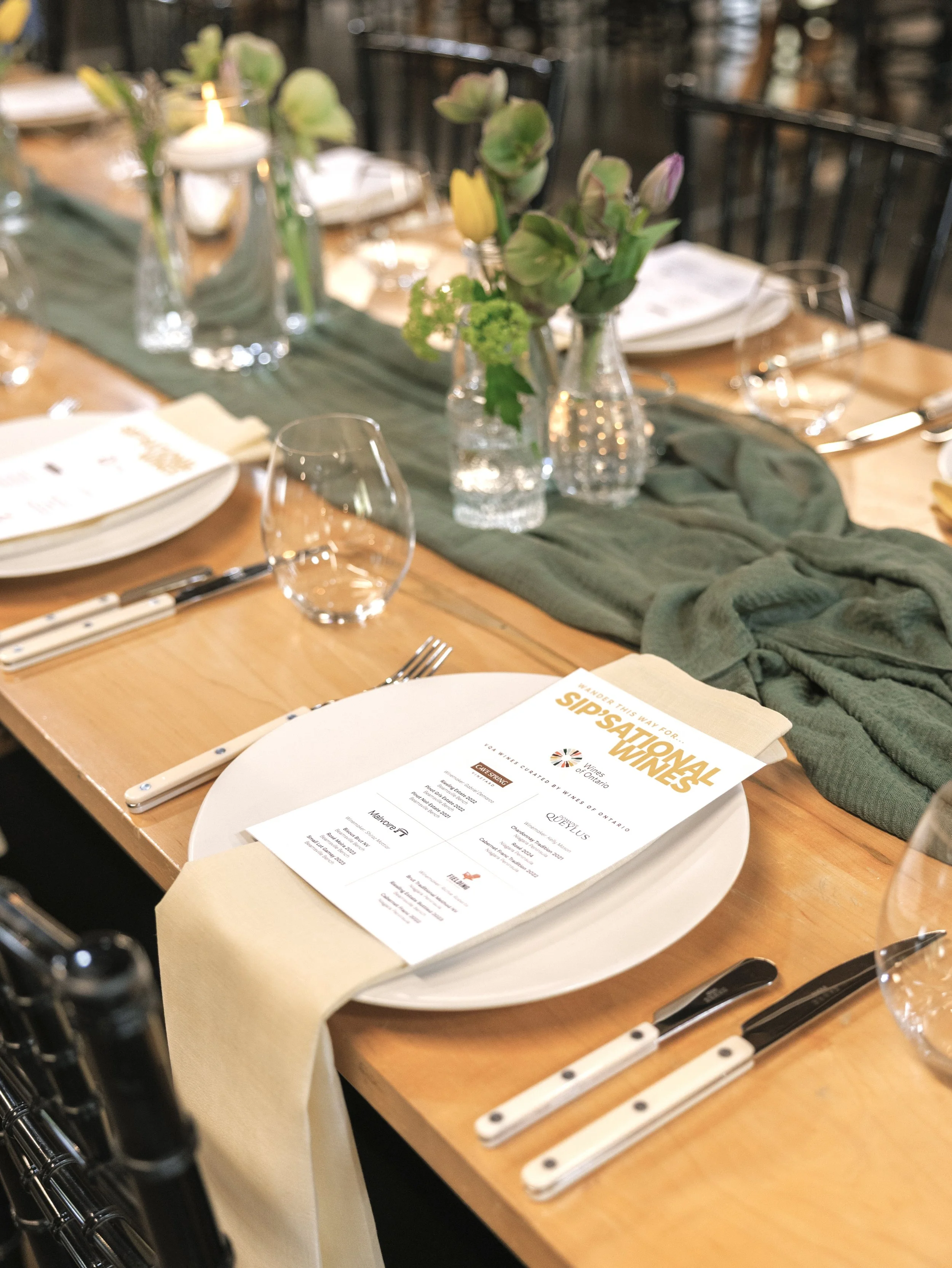 Niagara Wine Event Planner Table Decor Rental