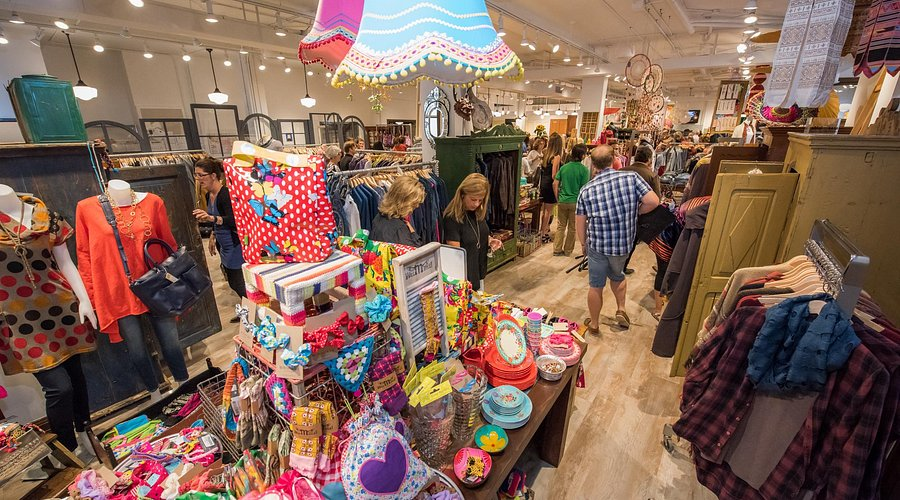 Shoppers perusing the Post Office by Shannon Passero during the Night Bazaar