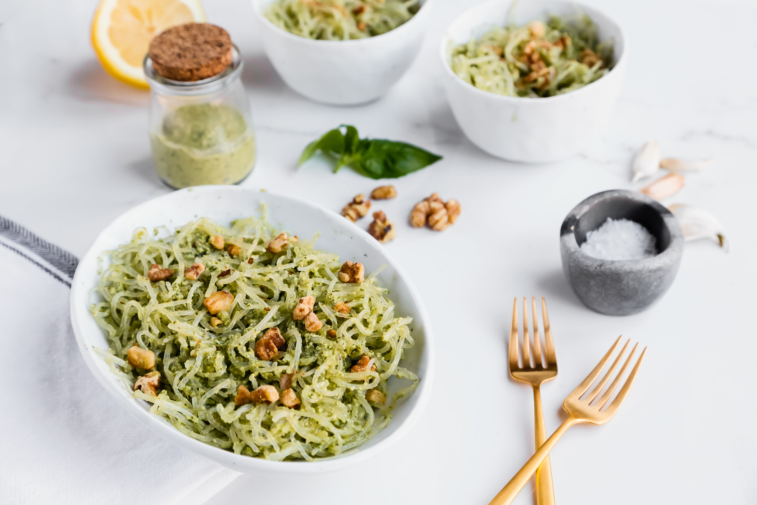 Walnut &amp; Kale Stem Pesto