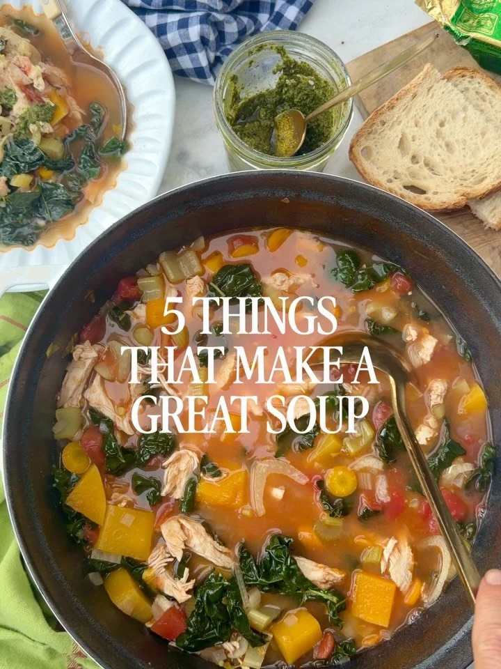 SOUP SEASON 🍲 we&rsquo;re having a heat wave in LA right now but I&rsquo;m feeling it anyways. I love making soup, but not liquid and vegetable soup, like full meal soup. When the weather cools I make one every week for quick lunches, dinner and lef