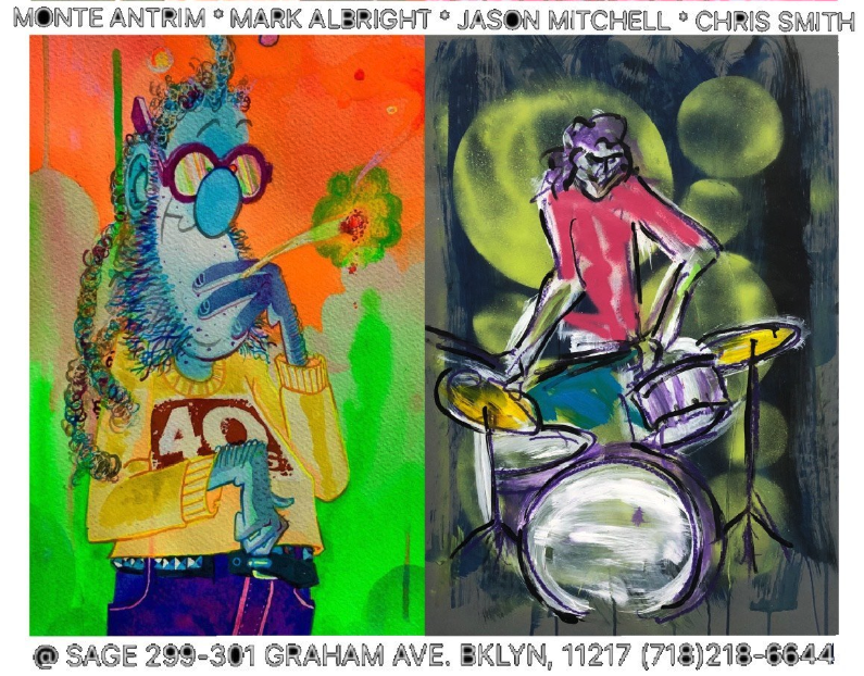 We paint as we dream, alone. Group show at SAGE
