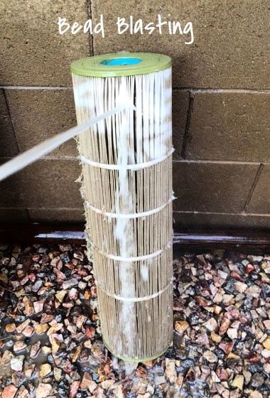 Bead-blasting filters