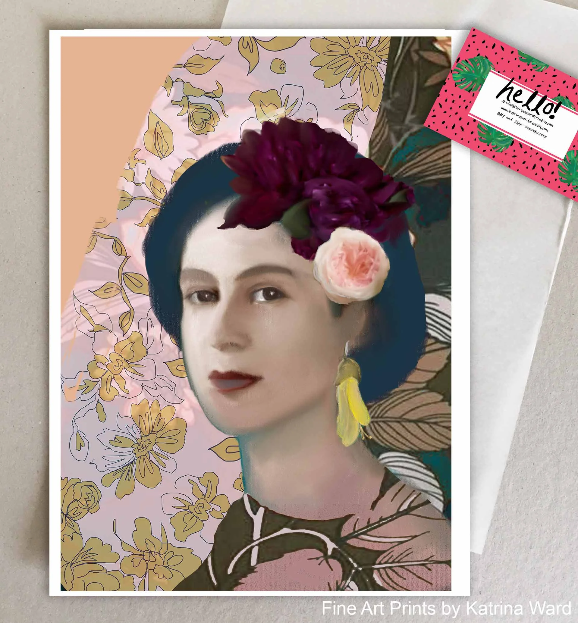 So much love and that deep teal accent in pastel is just the right thing I reckon. And the floral earring? Perfectly accessorised.