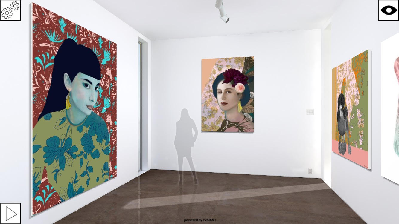 A room shot featuring Audrey with Fantails, Queenie with Kowhai and Poodle with Patterns.