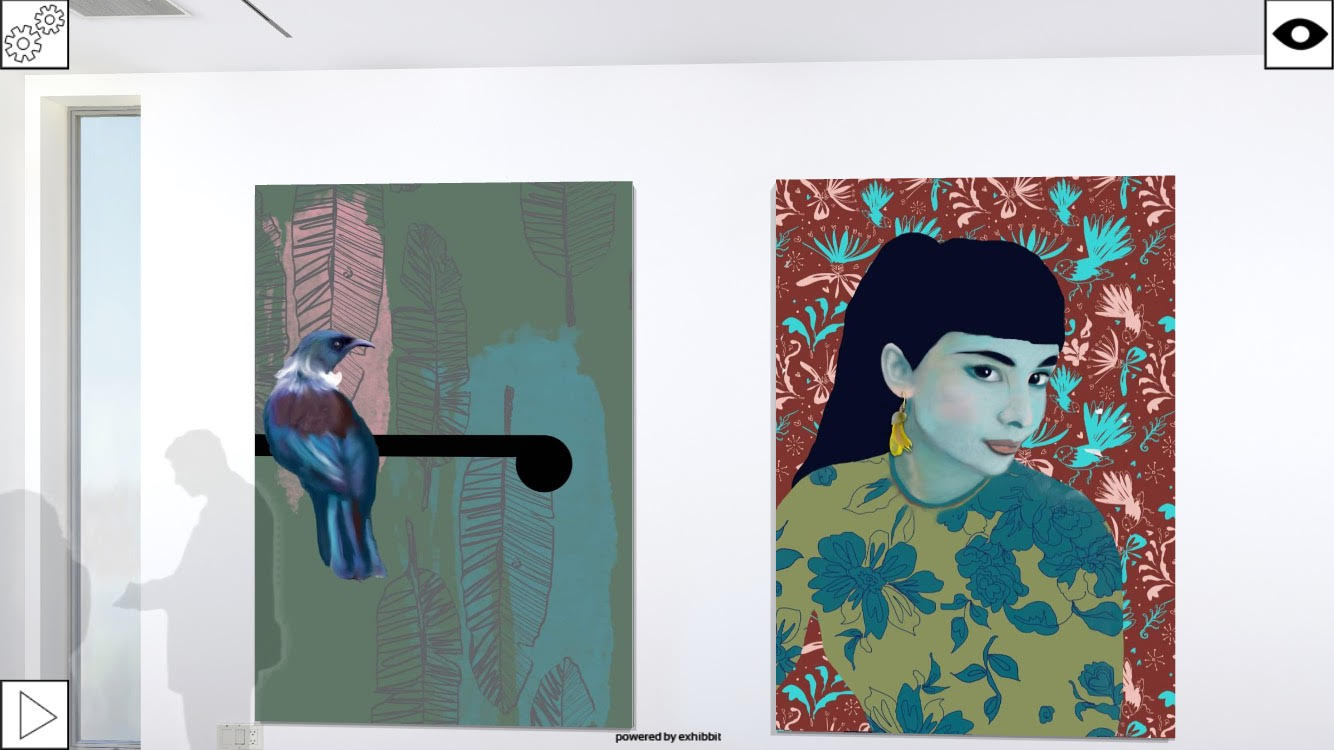 'Tui after Walters' and 'Audrey with Fantails'