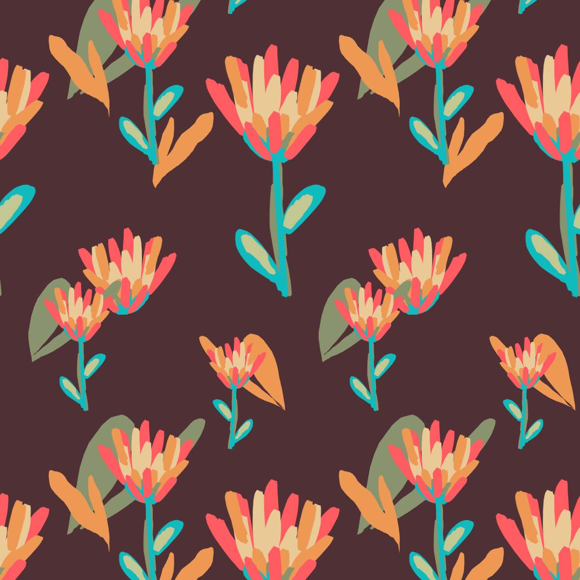 And then I thought it would look good in maroon too. So here it is in a pretty deepish reddish brown. 