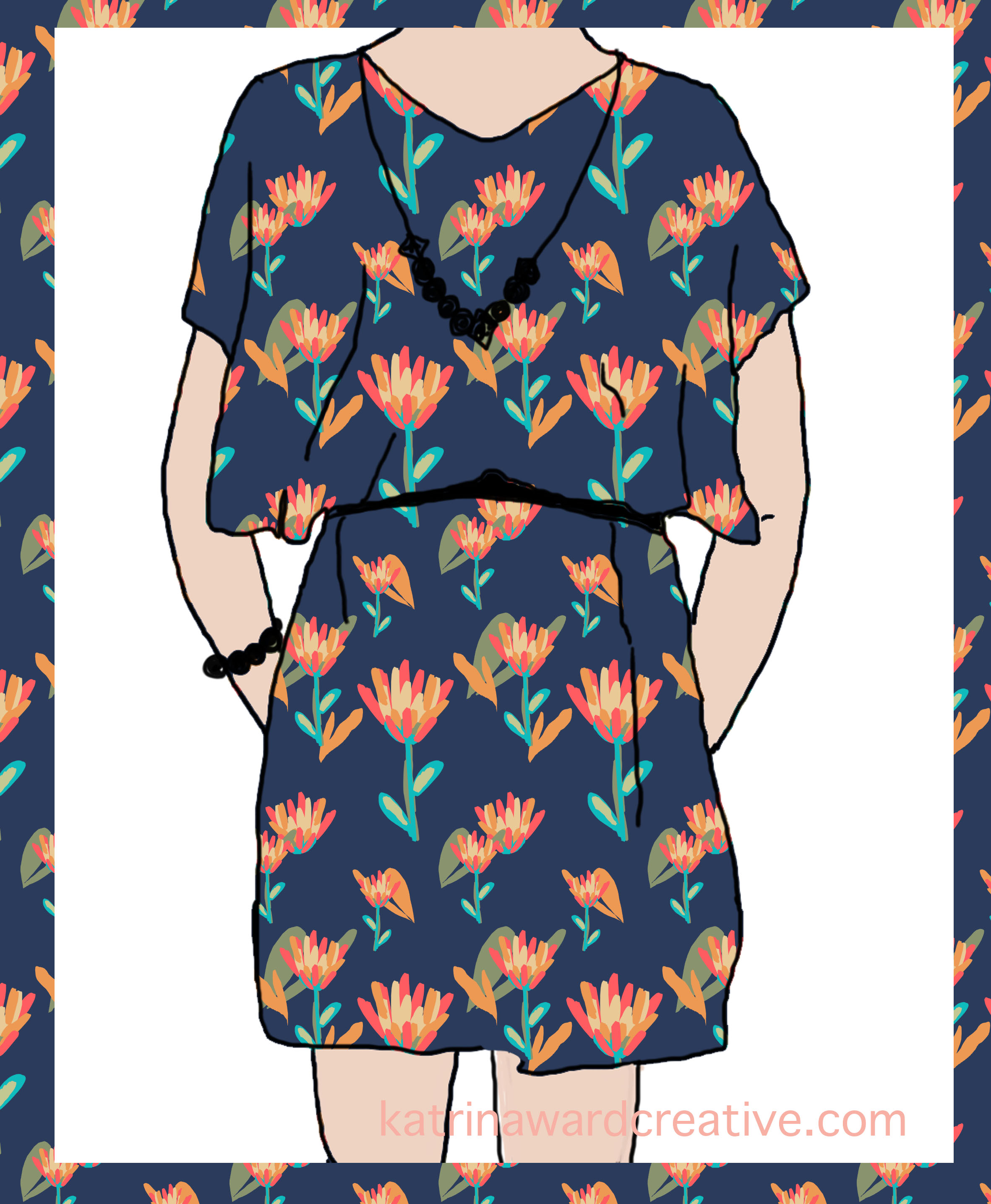 And then the next step is scaling and deciding what to make with it. It will make a GORGEOUS dress don't you think?