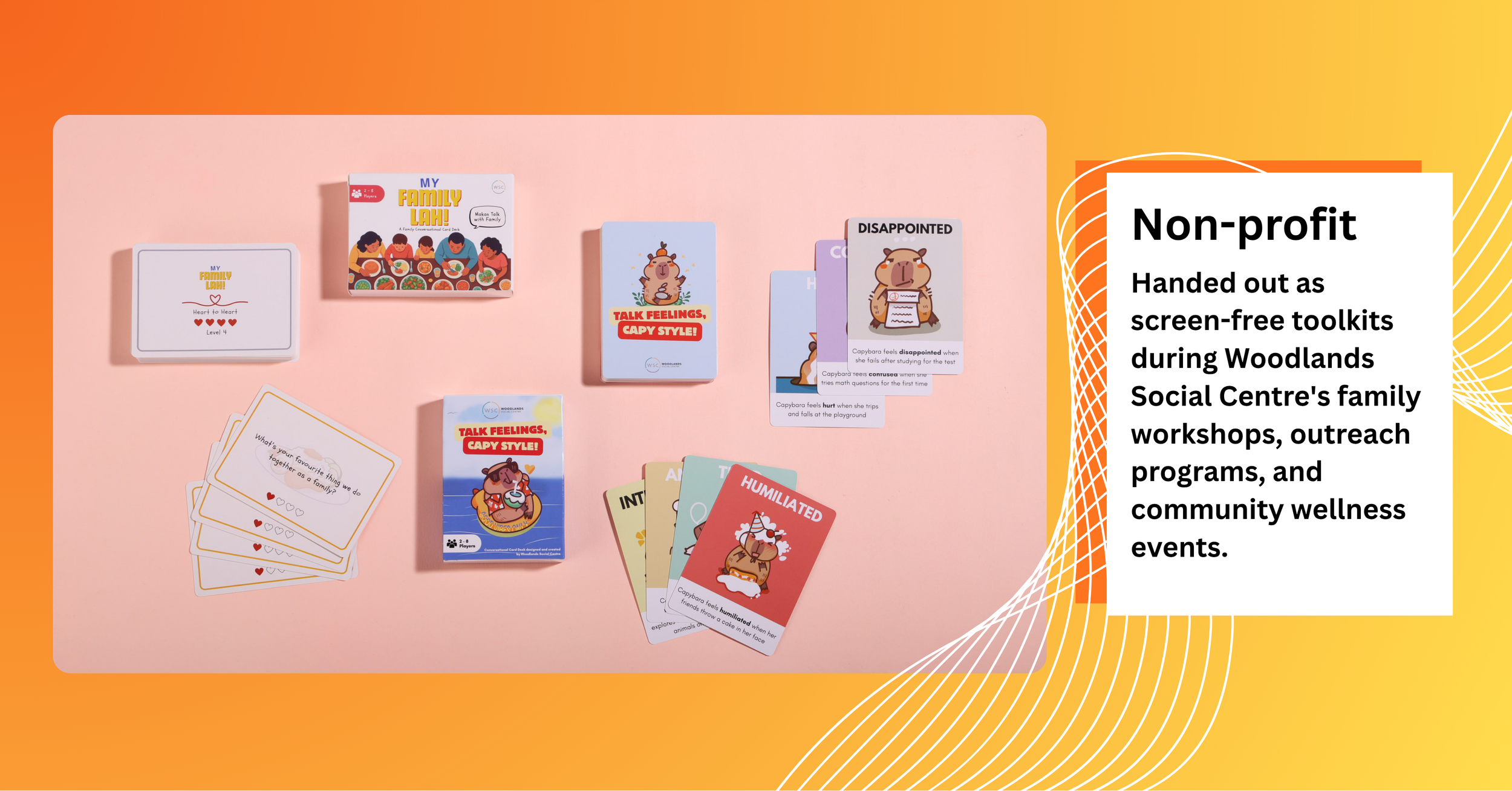 Custom playing cards for business Woodlands family deck