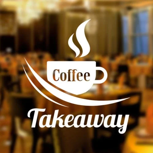 Image Source: https://www.amazon.co.uk/Coffee-Takeaway-Sticker-Graphics-Restaurant/dp/B016WKSUI0