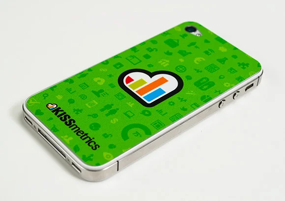 Kissmetics Phone Skin Sticker Image Via Designmag