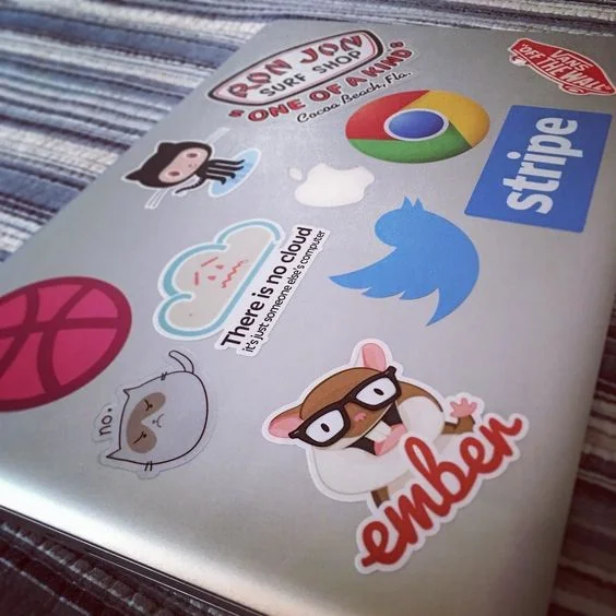 Creative Laptop Stickers Image Via Instagram