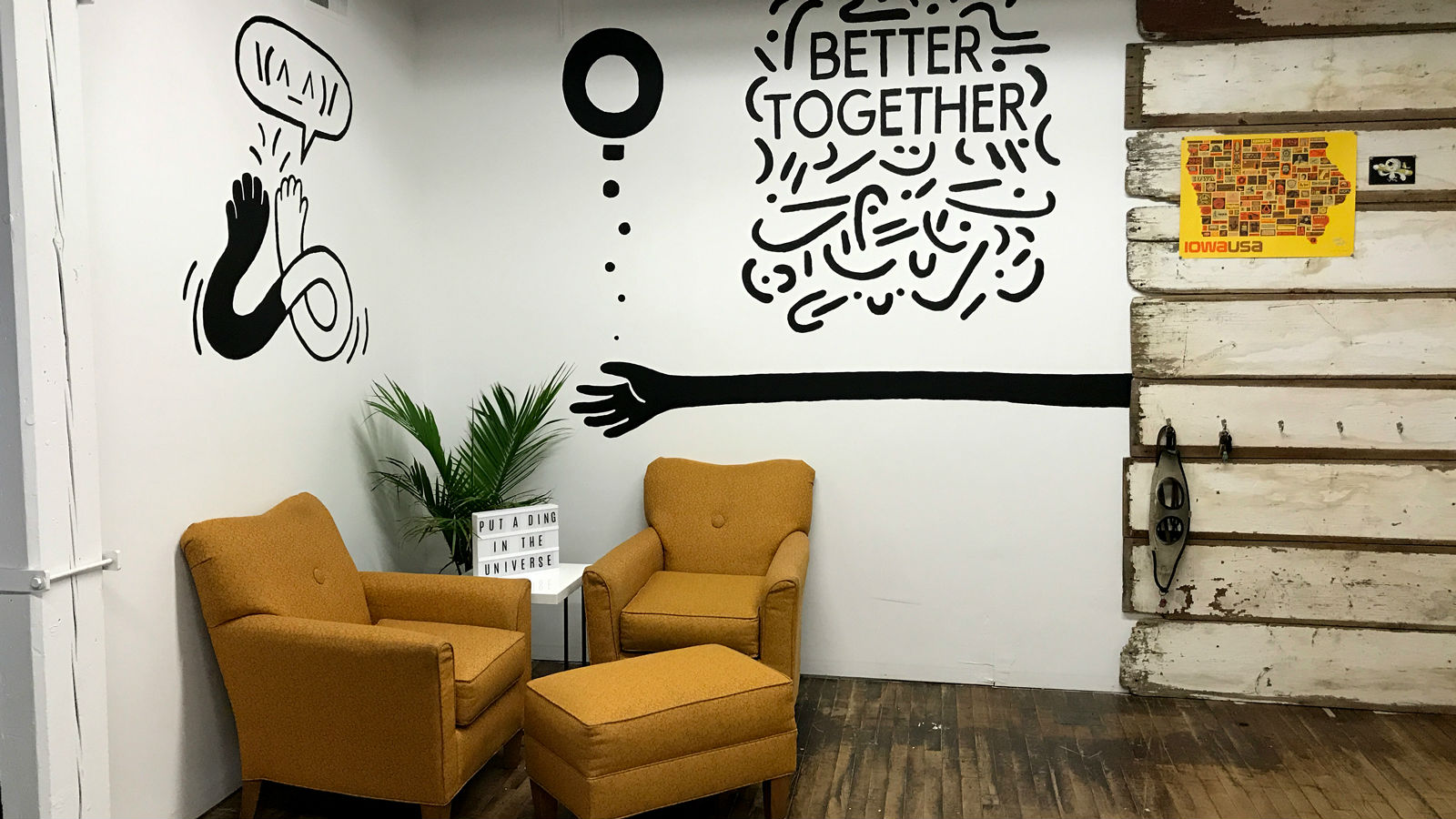 19. From the walls of Yoimono, a coworking space for creatives in Iowa