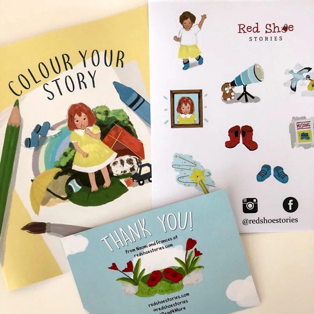 Goodies for the Red Shoe Stories Kickstarter Campaign