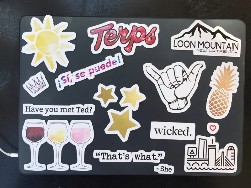Laptop Stickers for Self-expression Image via UMDWritersBloc