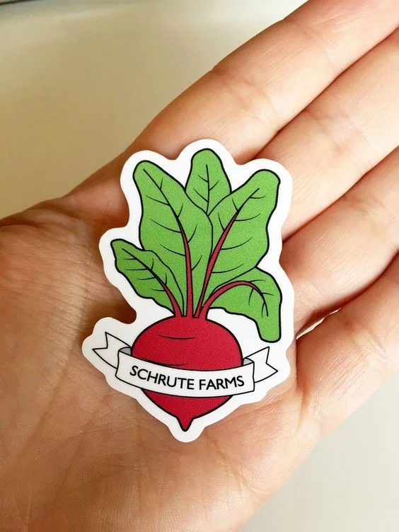 Schrute Farms’ Beety Sticker Image via Pinterest