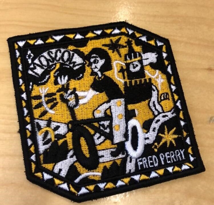 Embroidered Patch for Fred Perry sponsored Cycle Race