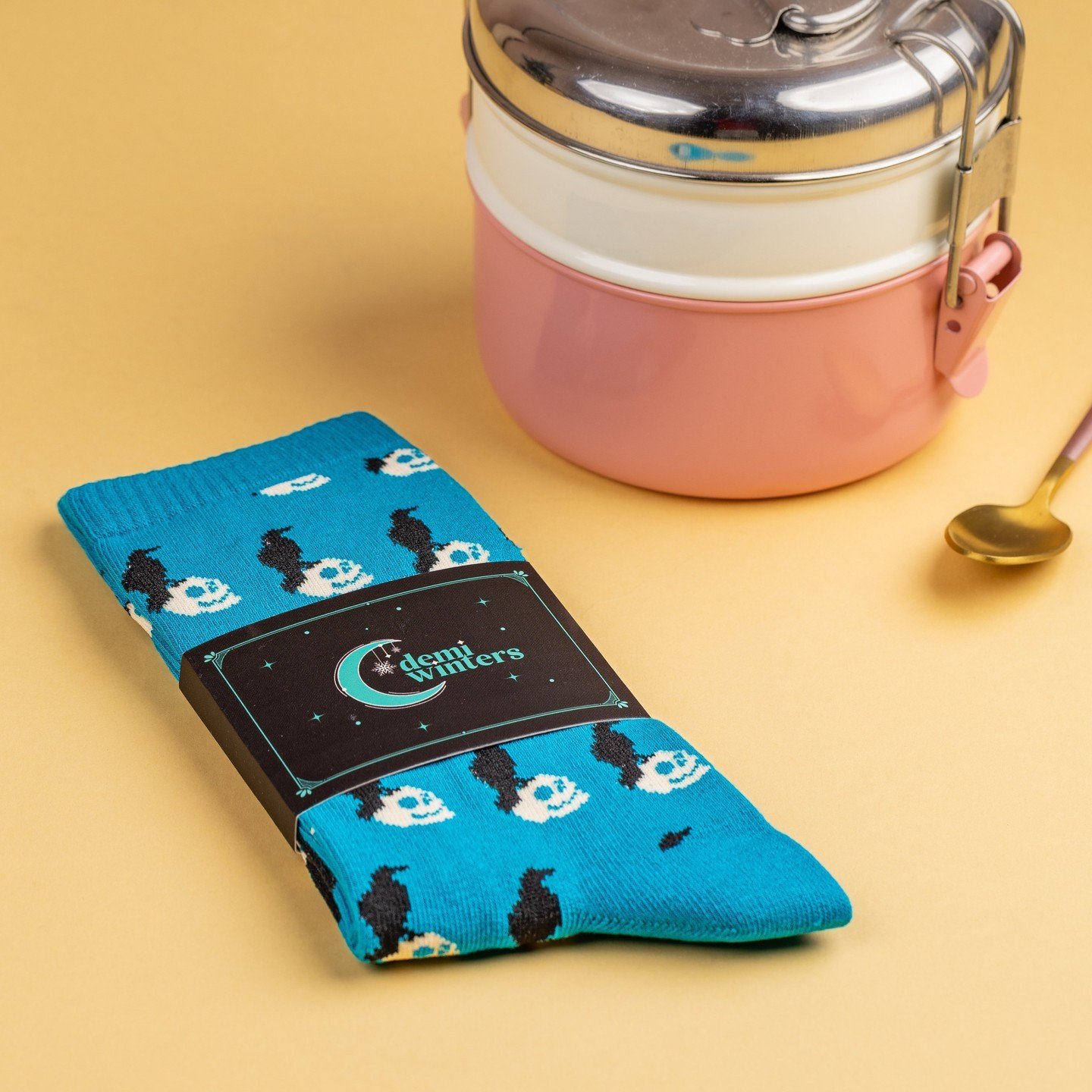 Custom made socks for Sweet Peas &amp; Saffron Ltd - a blend of comfort and sophistication. Elevate every step, turning each stride into a promotional journey for your brand. Prepared to step into supreme comfort and elevate your brand&rsquo;s style 
