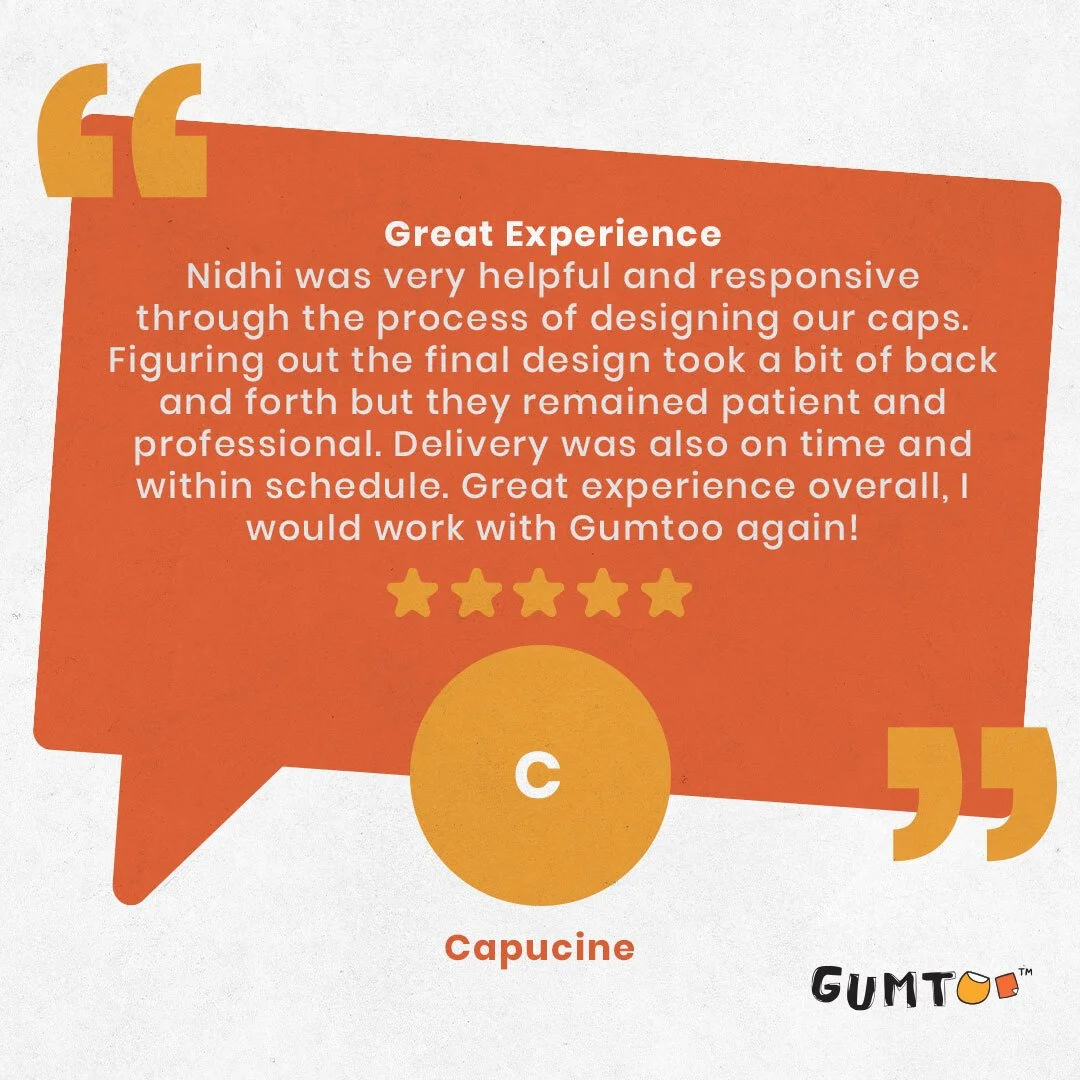 Another happy client! ⭐️ We&rsquo;re glad we could support you with your custom caps&mdash;from design to delivery, every step matters. Thank you for trusting us!