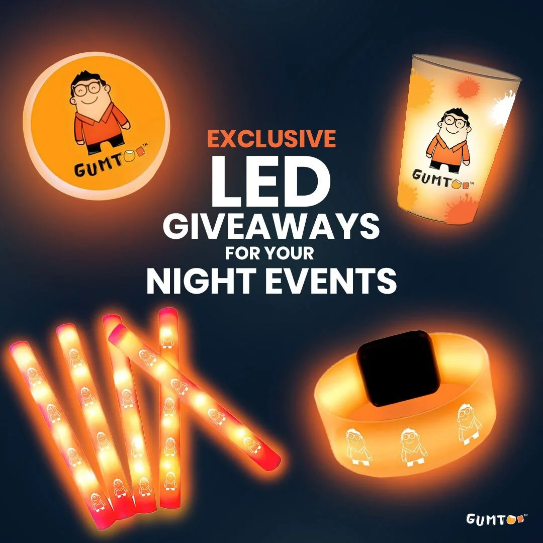 Light up the night with swag that stands out! ✨ From glow sticks to wristbands, our exclusive LED giveaways are perfect for making your night events unforgettable. Get ready to shine brighter and leave a lasting impression! 🌙🎉 #LEDGiveaways #EventS