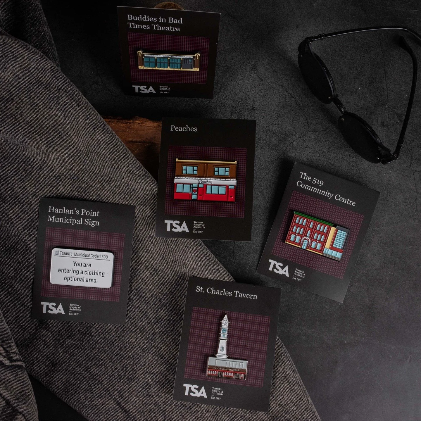 Pins so aesthetic they deserve museum lighting ✨

Because the great stories of Toronto Society of Architects deserve great swag 😎 

#enamelpins #brandedmerch #collectibles #swagthatpops #corporategifting