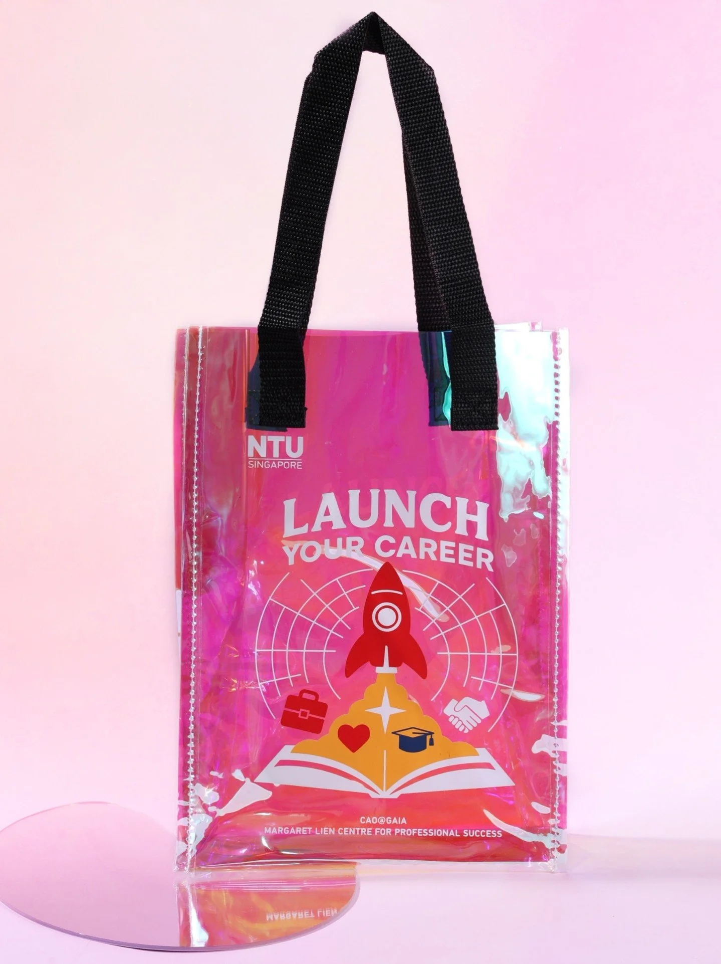 Custom tote bags for NTU Singapore&mdash;designed for moments students remember and continue carrying forward.
From open houses to graduation day, the right giveaway stays useful long after the event ends.
 
(Brand recall, Campus marketing, Corporate
