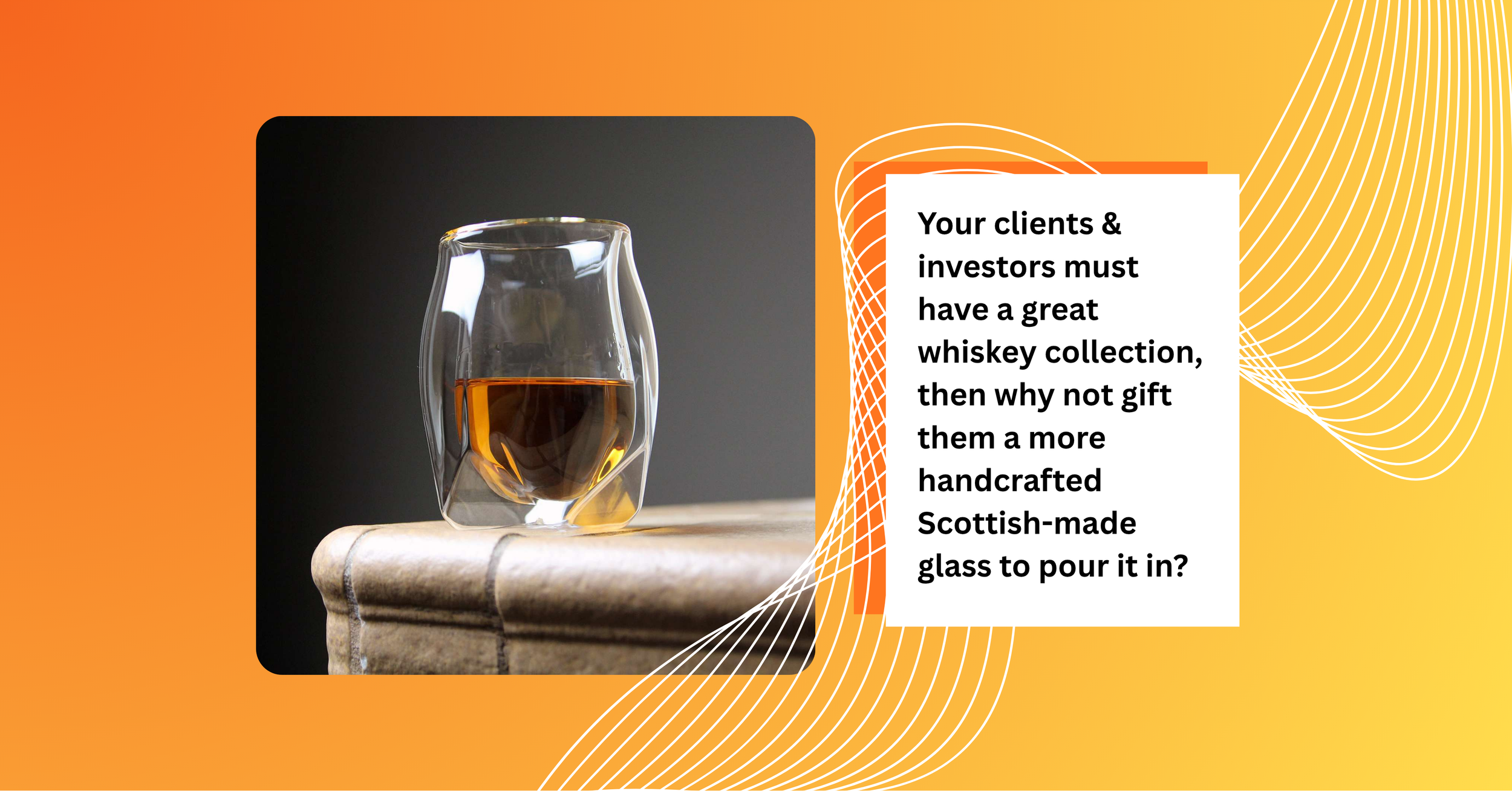 VIP corporate gifts Singapore, handcrafted whisky glass