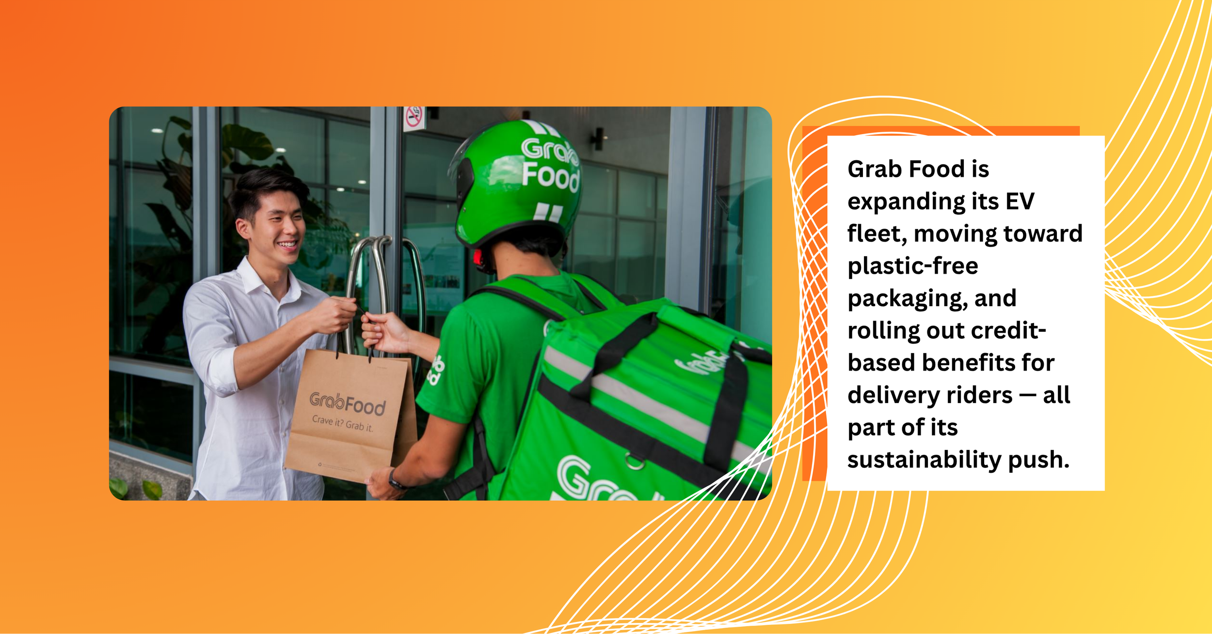 Eco-friendly corporate gifts Singapore, GrabFood's sustainability changes