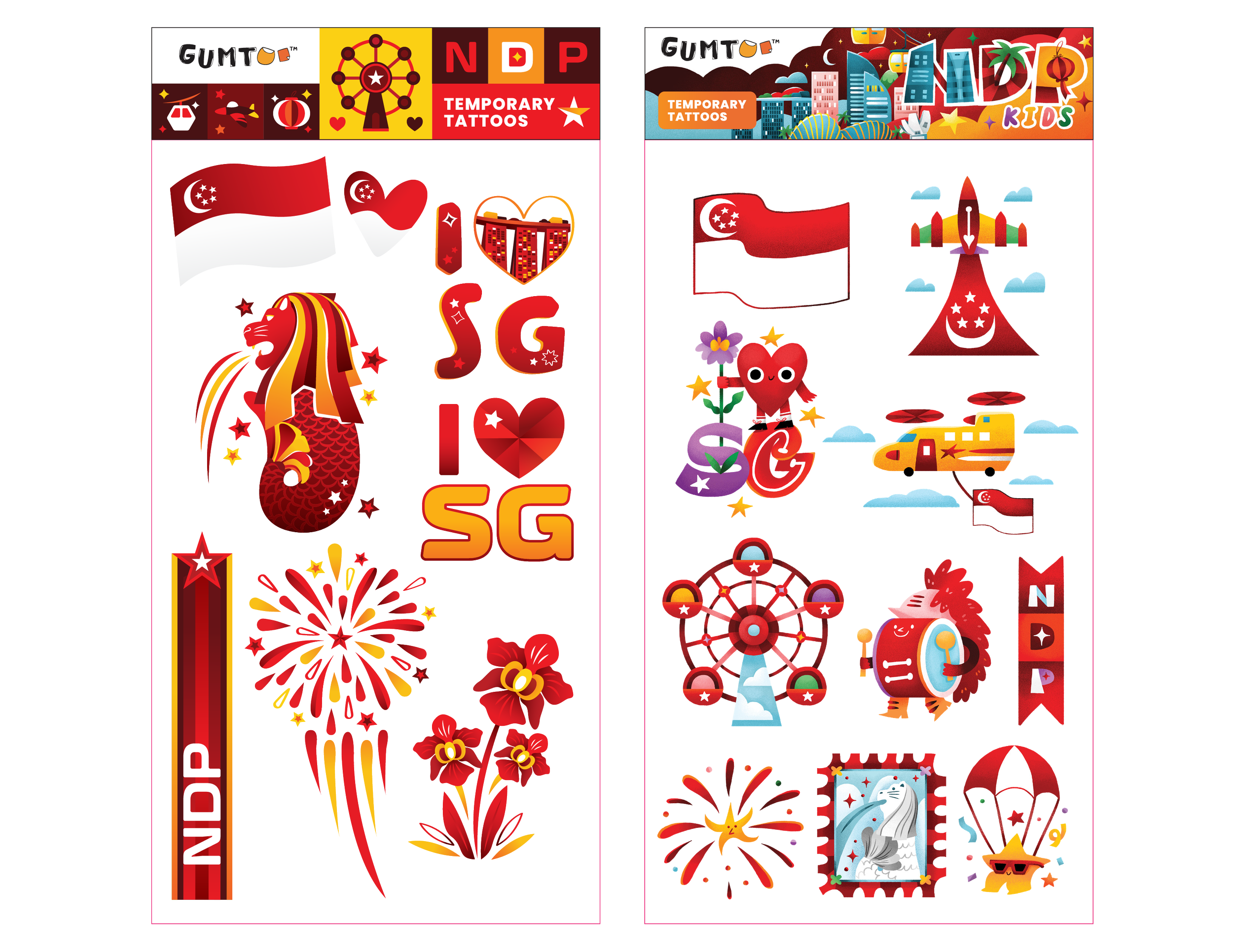 NDP Temporary Tattoos 2024 – Singaporeans Proudly Declaring Their Past ...