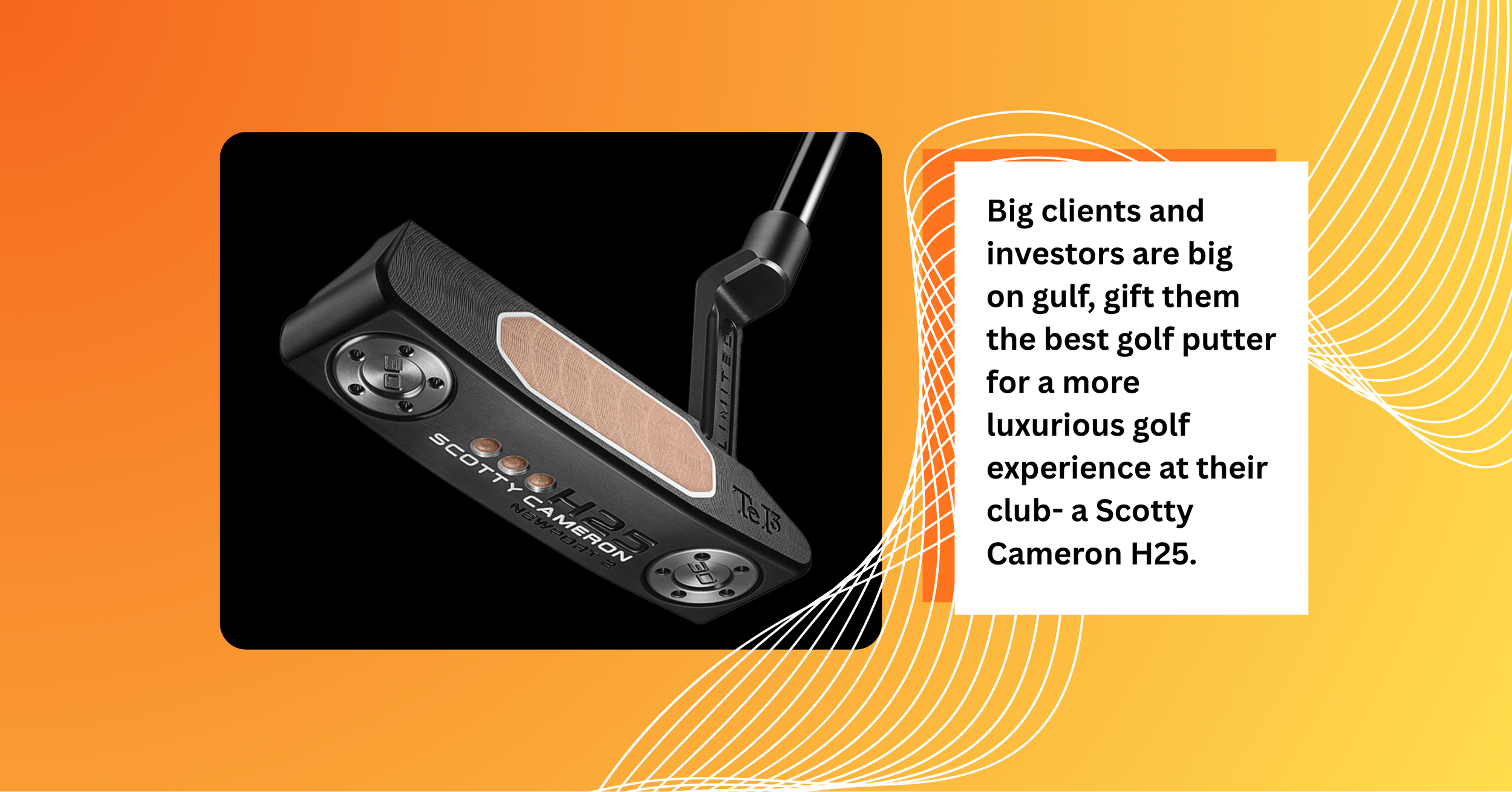 C-suite gifts Singapore, limited-edition golf putter