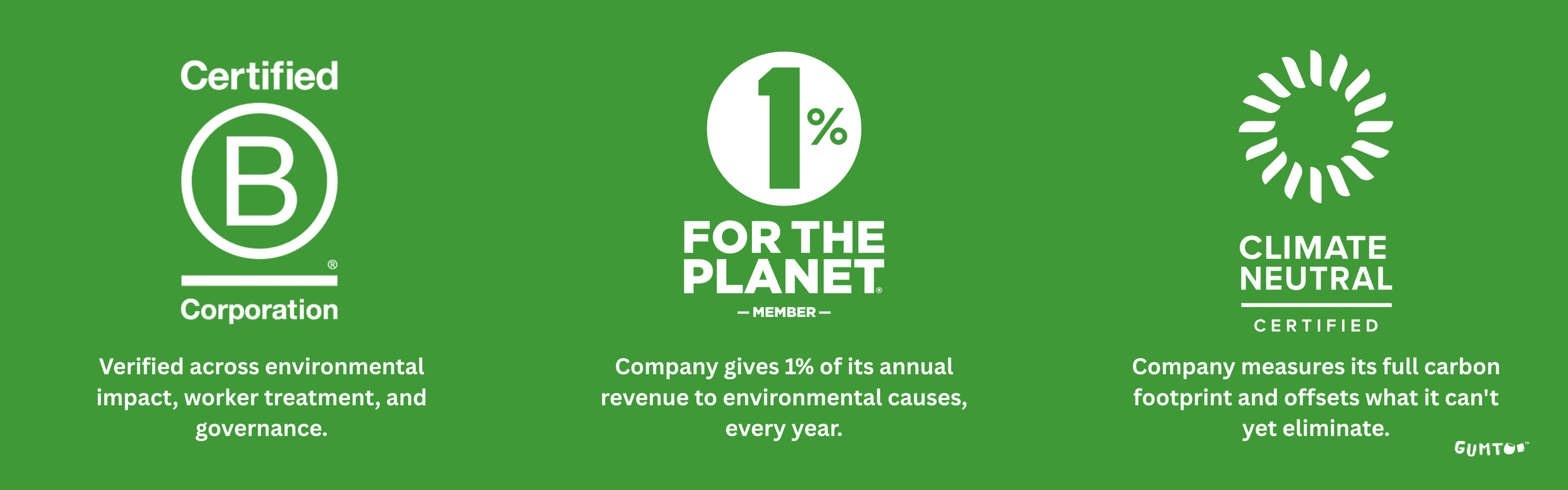 Corporate gifts sustainability certifications, Klean Kanteen's B Corp and Climate Neutral badges