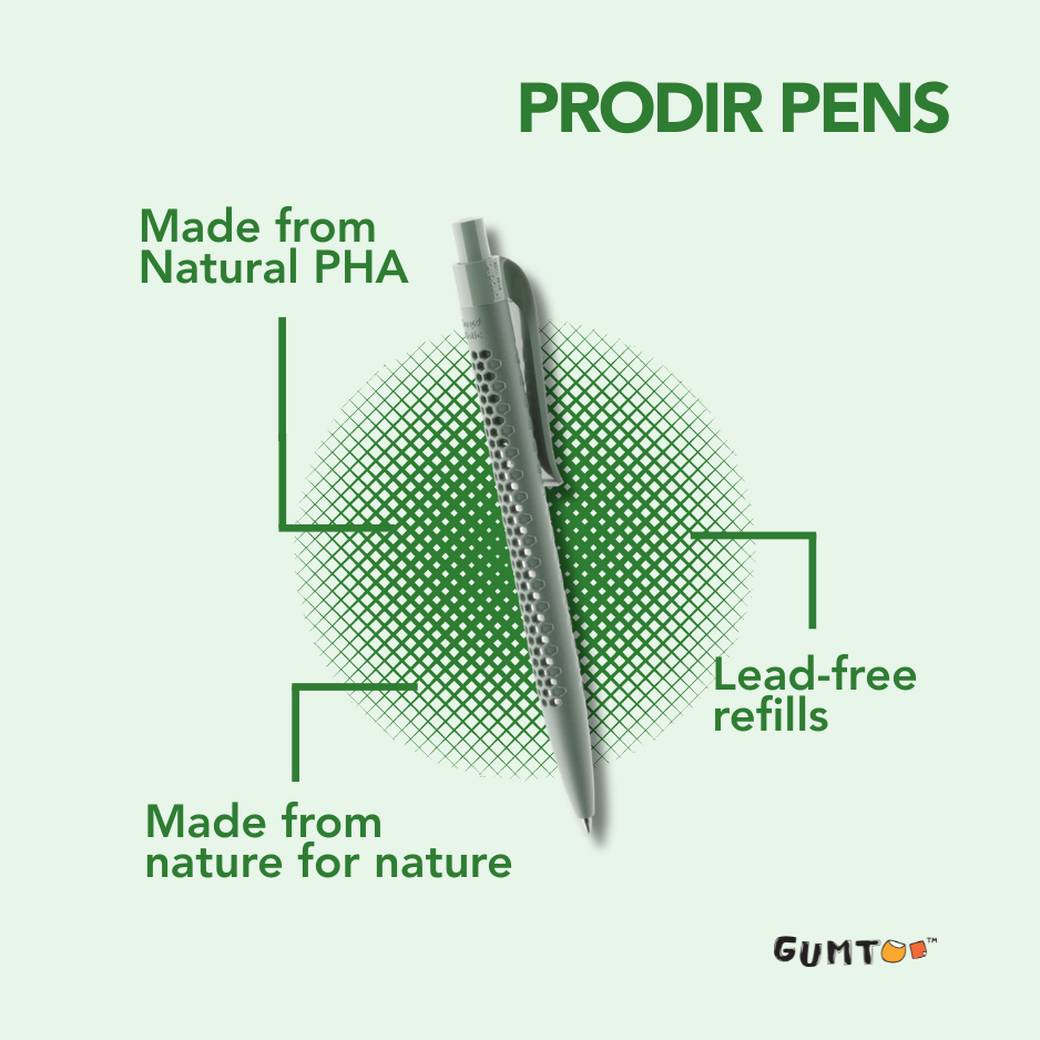 ESG goals, Prodir Swiss-made recycled pens