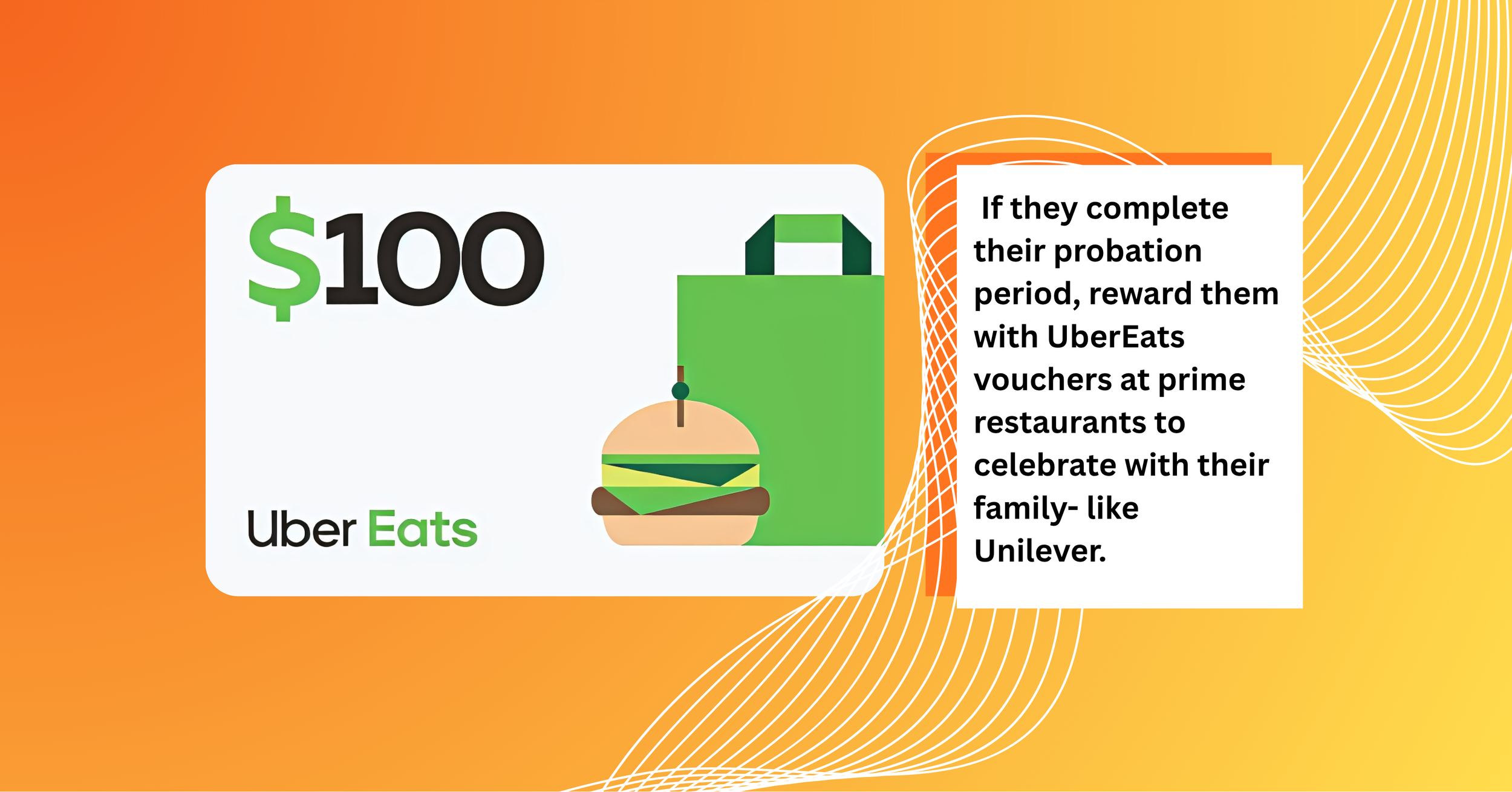 Corporate Employee Onbaording GIfts for Financial Firms, UberEats