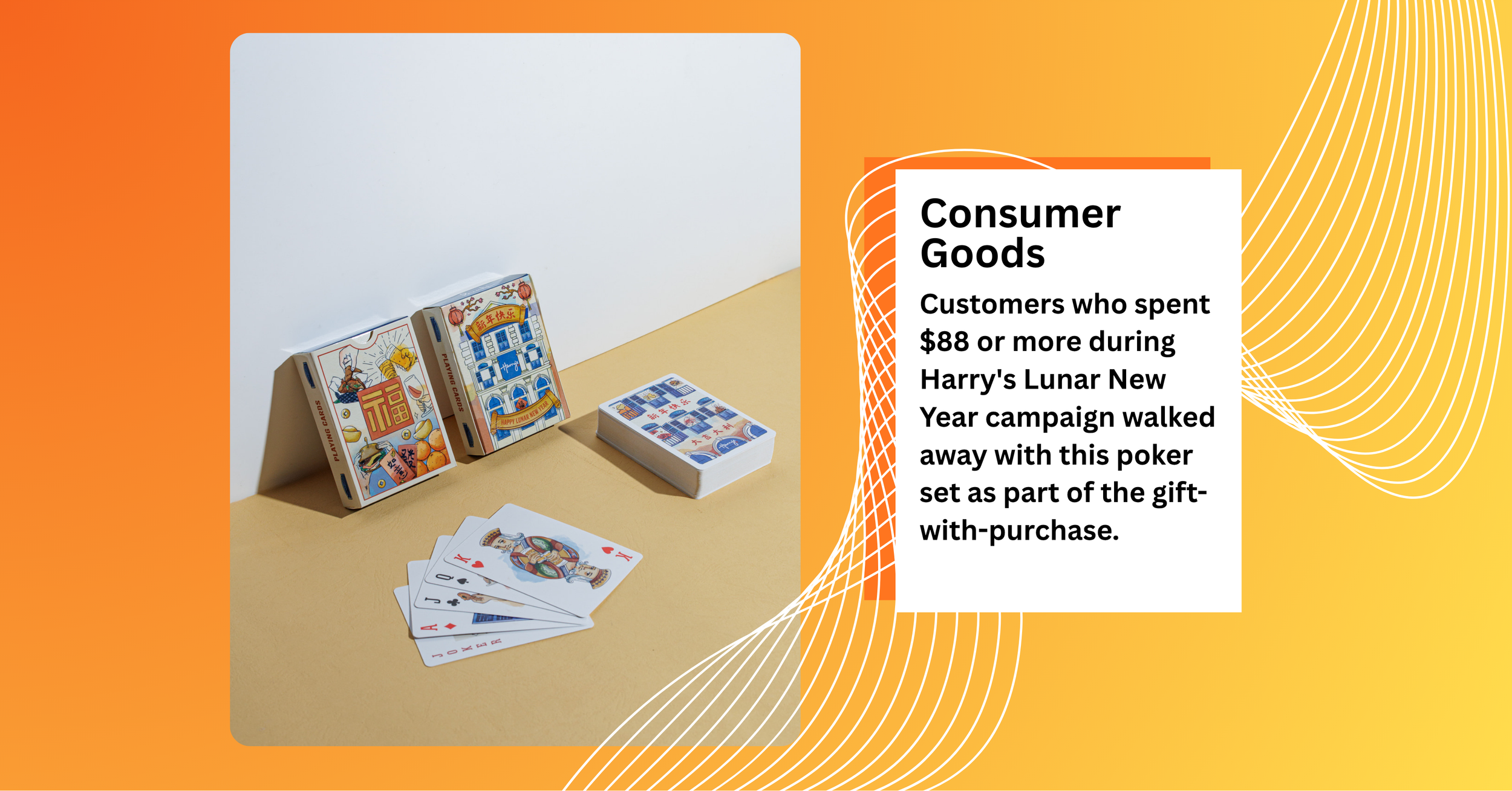 Custom playing cards for business Harry's Lunar New Year poker set