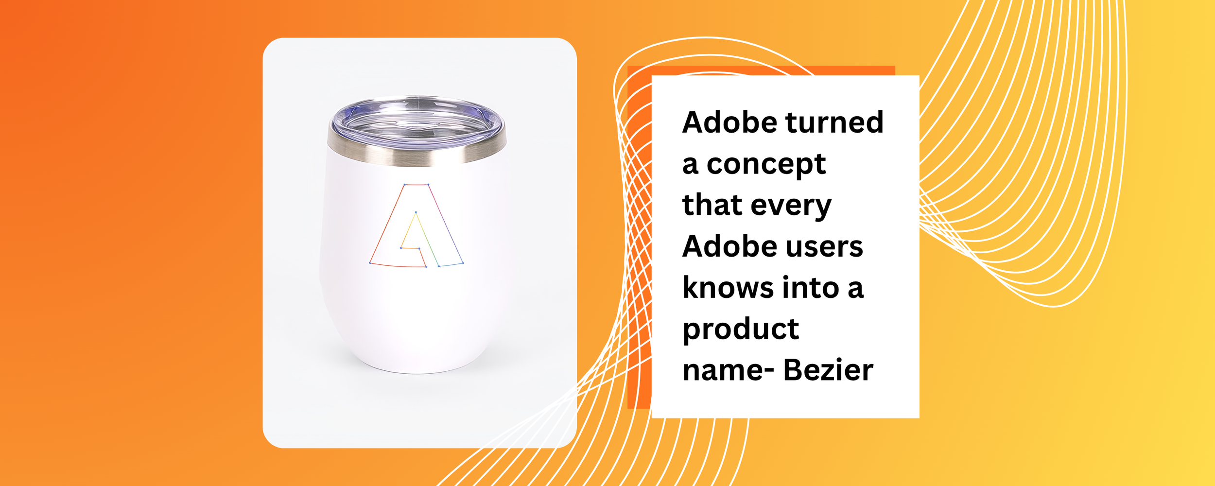 Adobe Bezier custom branded tech merchandise – best tech company merch store ideas