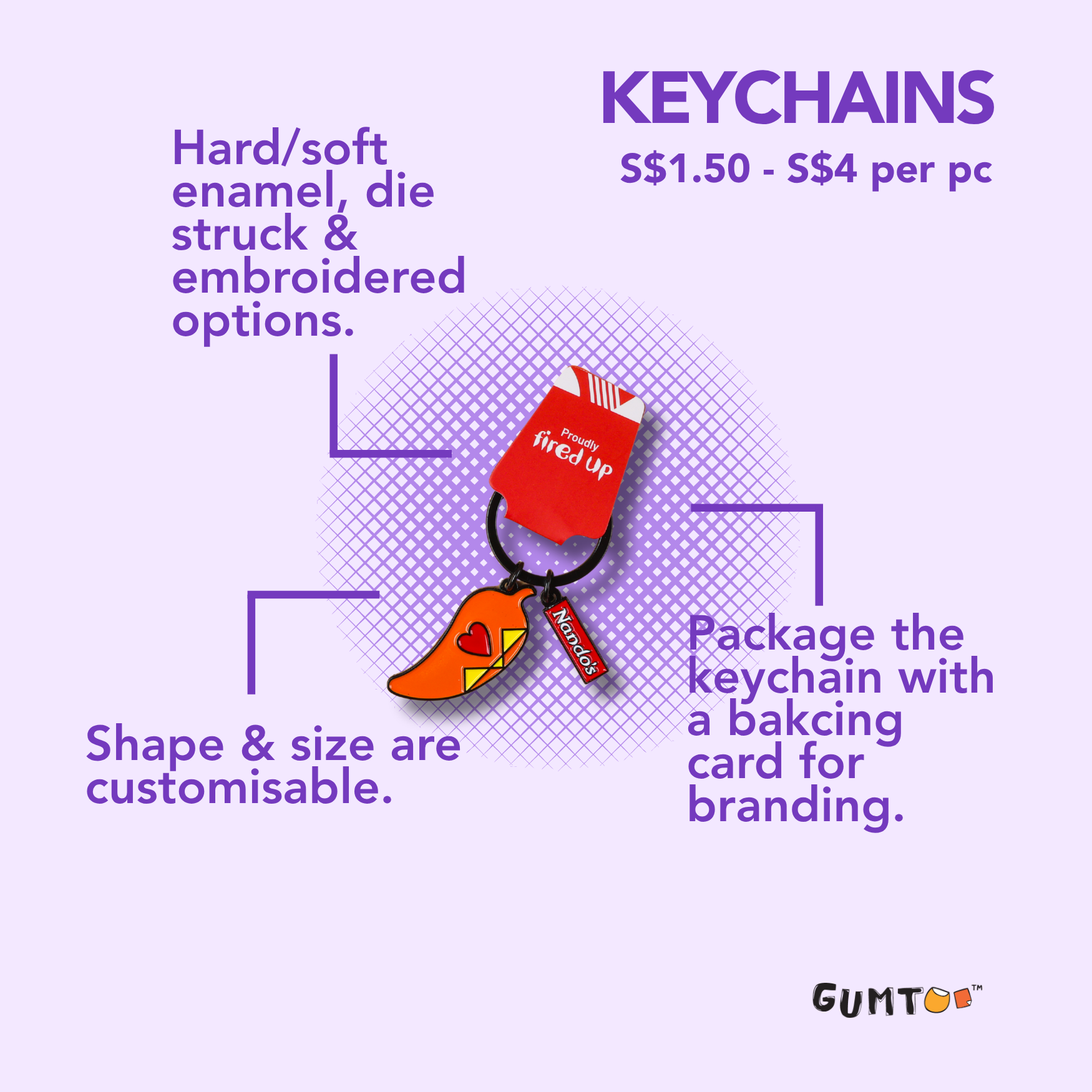 Branded merchandise for business, custom keychains