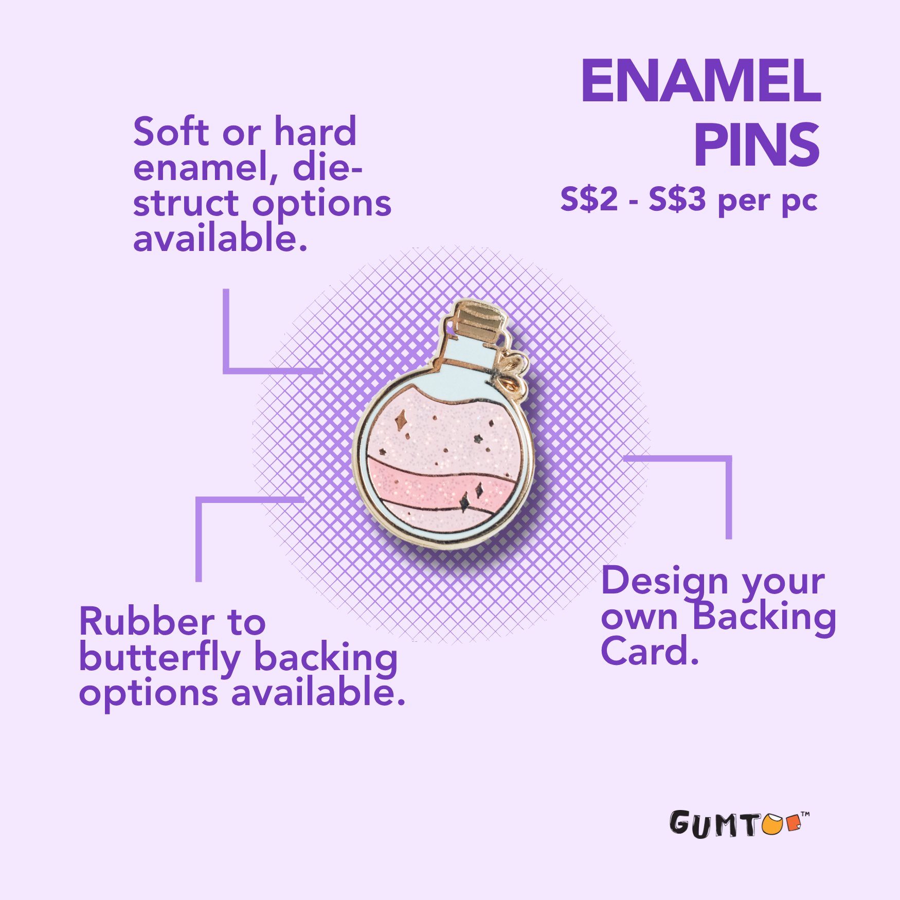 Branded merchandise for business, custom enamel pin