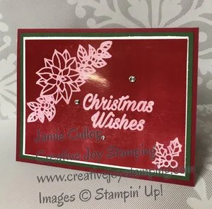 Peaceful Poinsetta Card