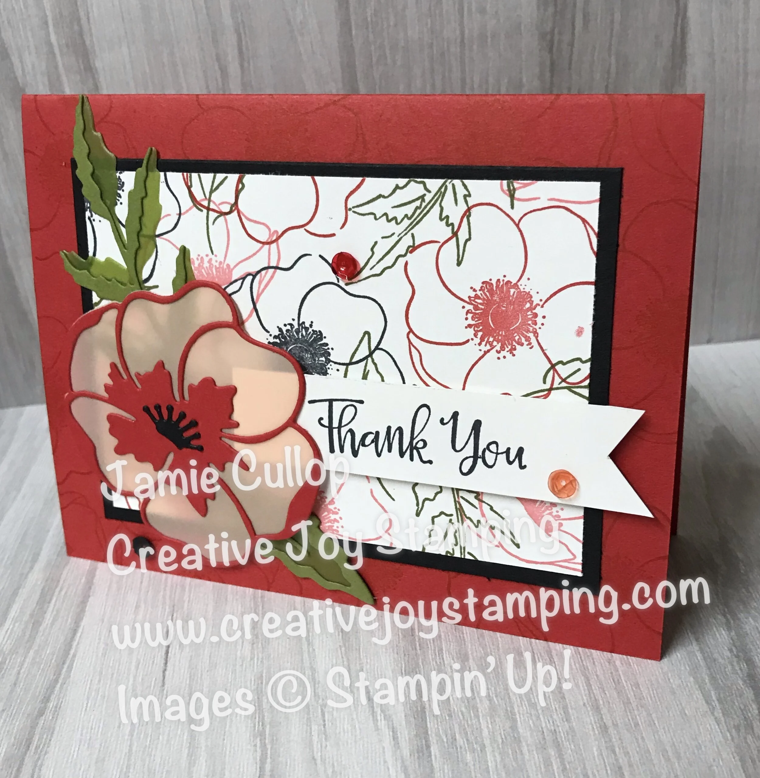 Painted Poppies Card