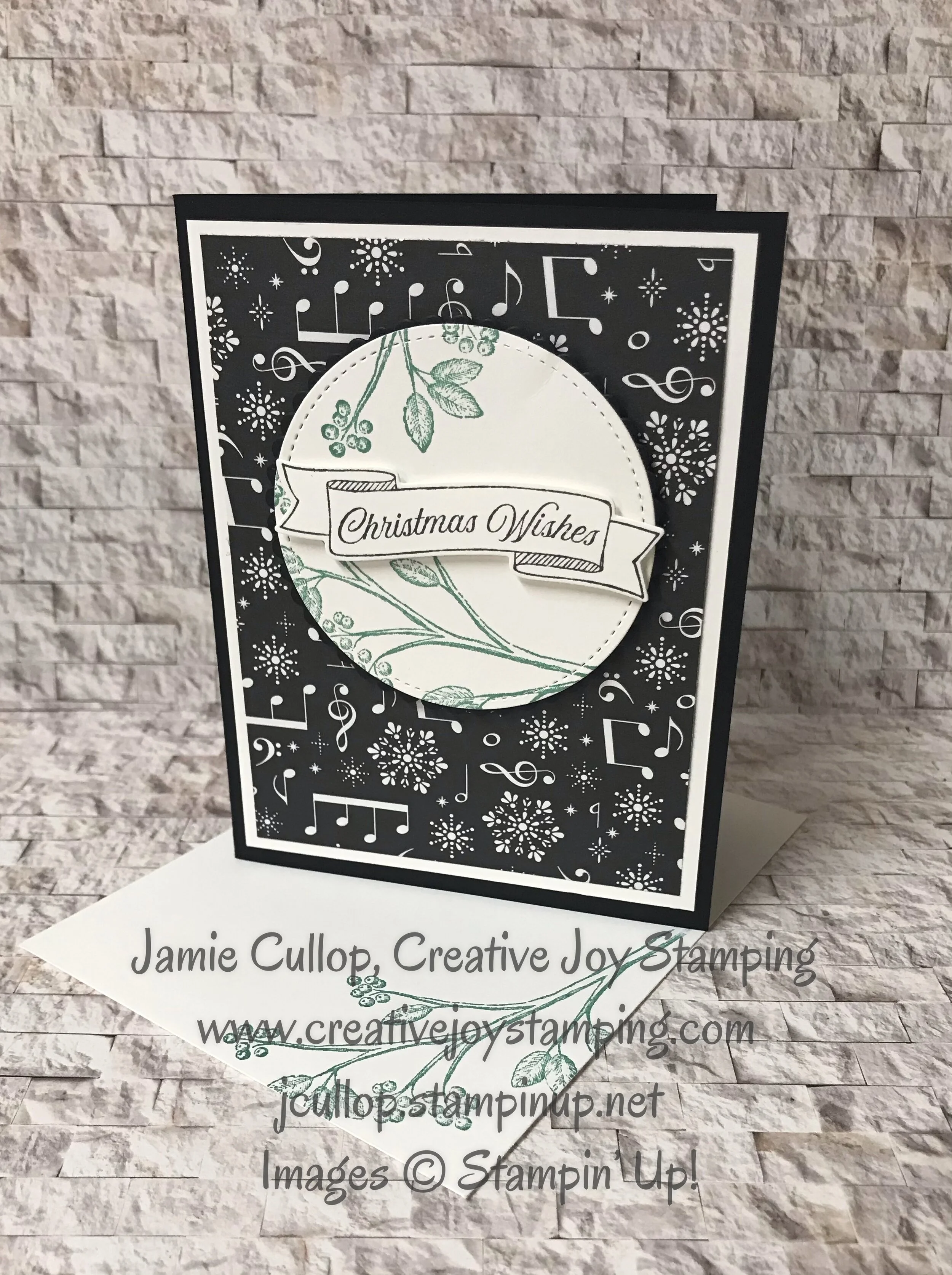 Toile Christmas Card