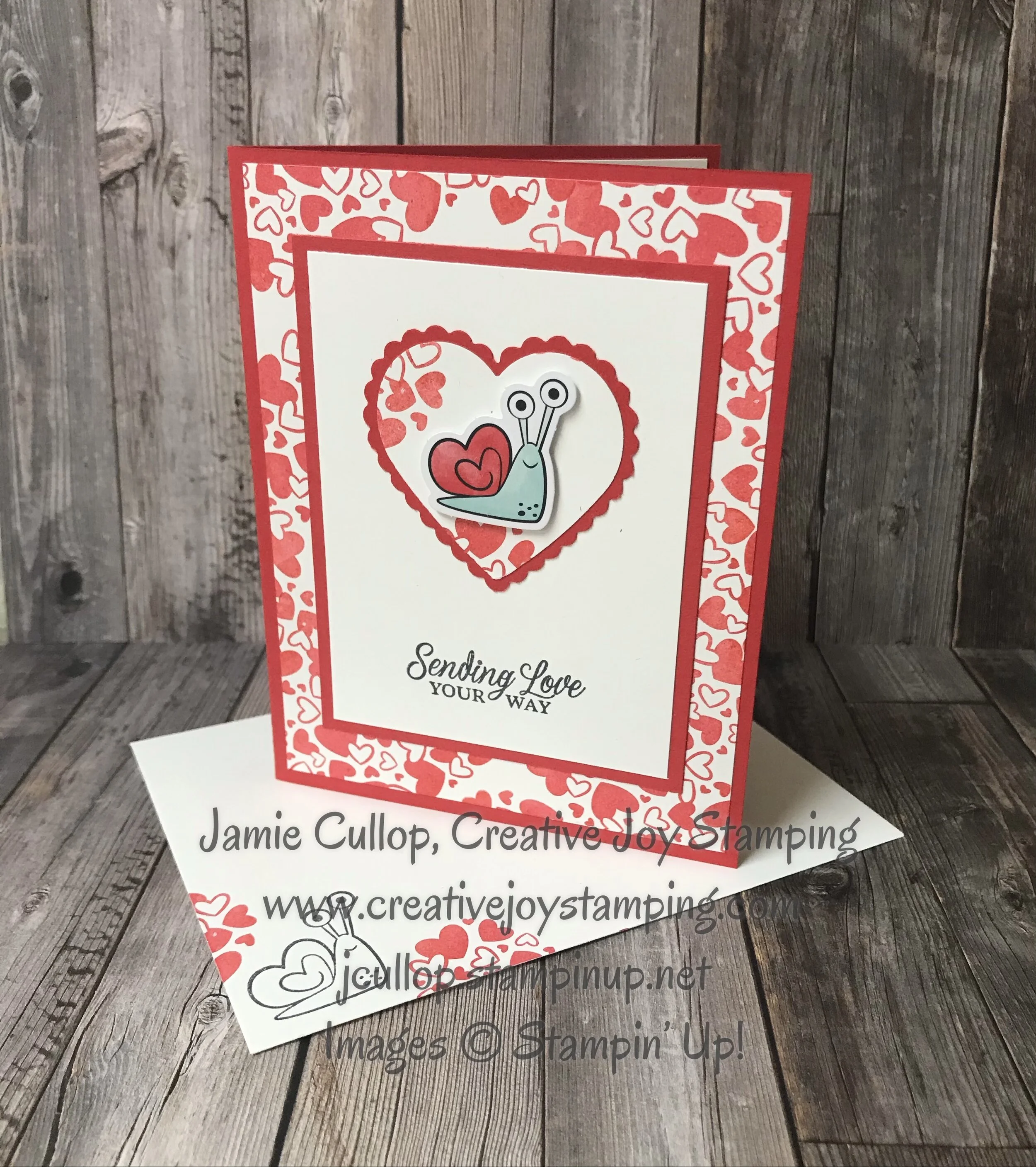 Sending Hearts Card