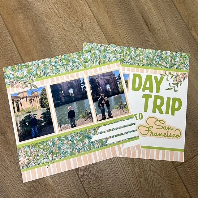 Mixed Media Double Scrapbook Layout 2