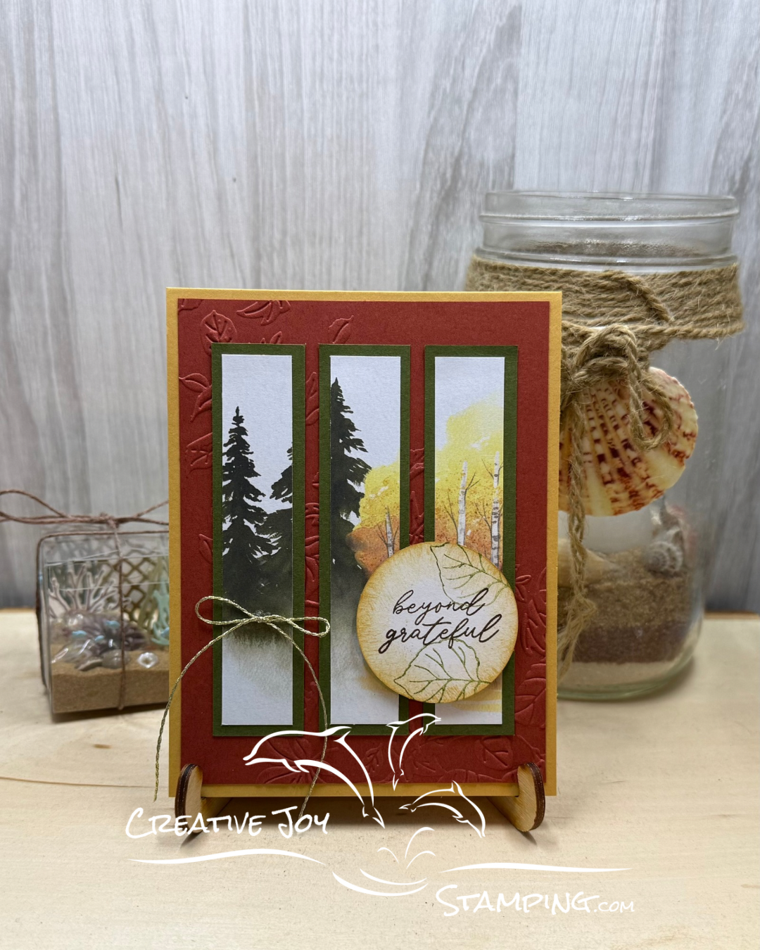 Card 1 - September Paper Pumpkin