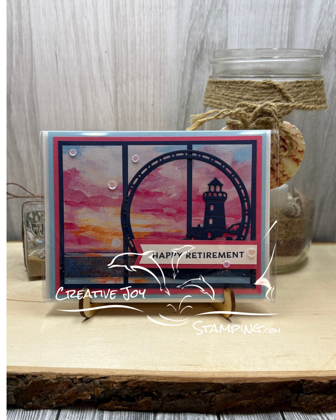 Card 3 - Sunset Coast stamp set/Scenic Coast DSP