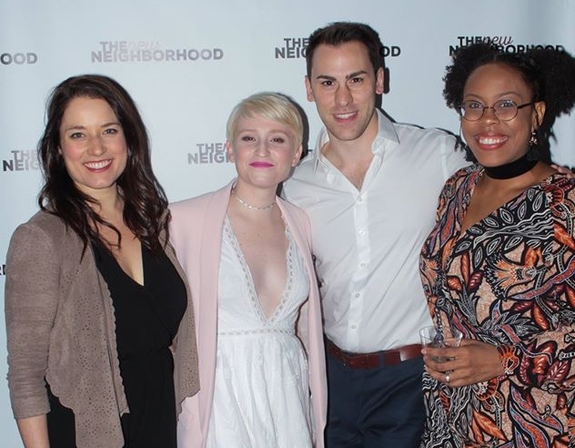 From left to right: Lauren Maykut (Margaret), Brynne McManimie (Creator), Peter Romano (Creator), Amber Robinson (Wanda Wilson)