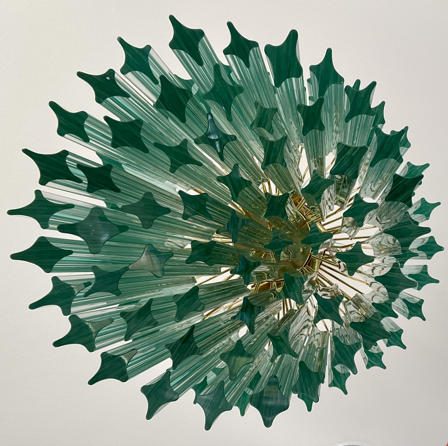 selected vintage Murano chandelier for West Marin residence