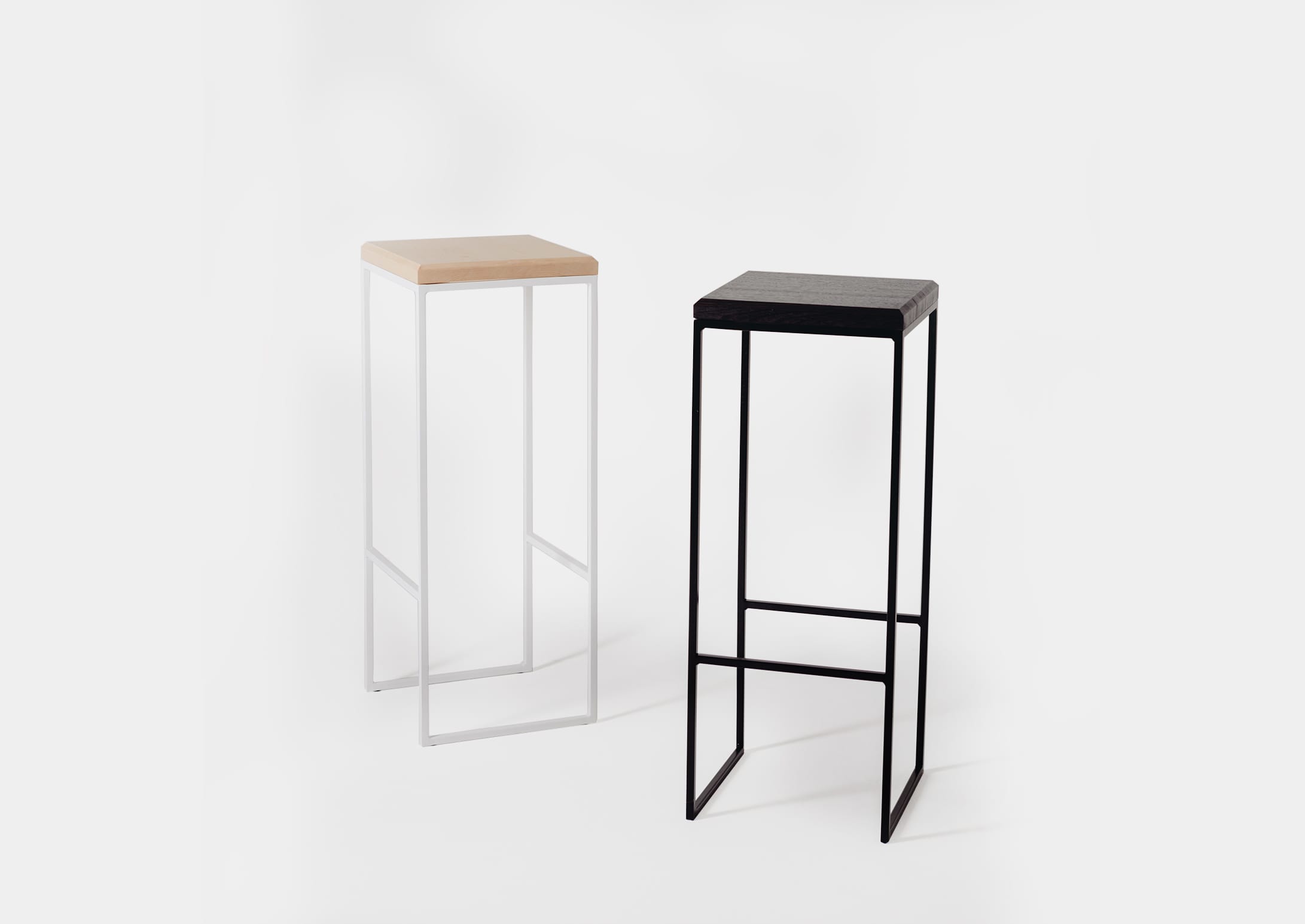 Straight Up Stool, Black + White