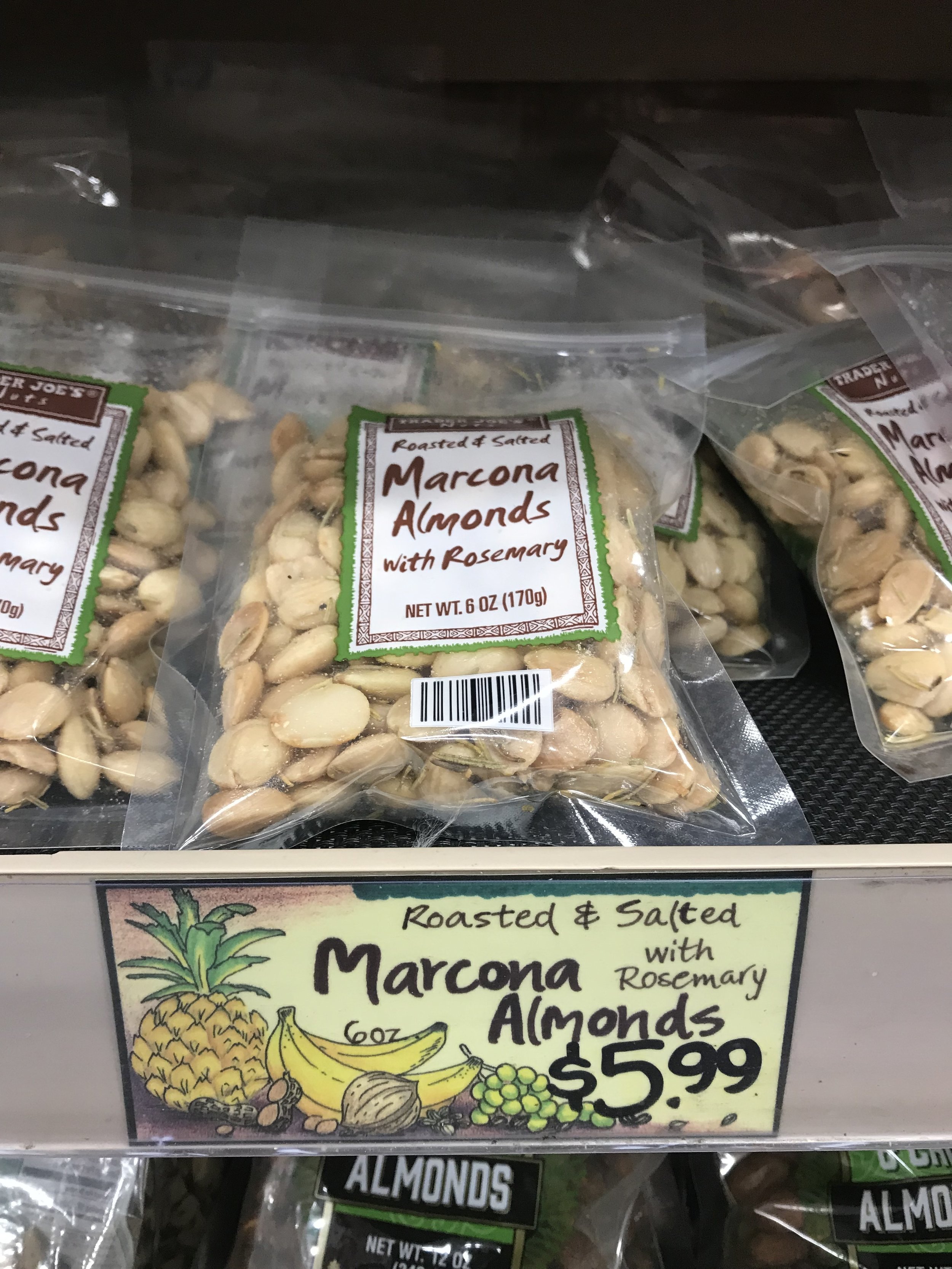 Trader Joe’s has Rosemary Marcona Almonds for a steal