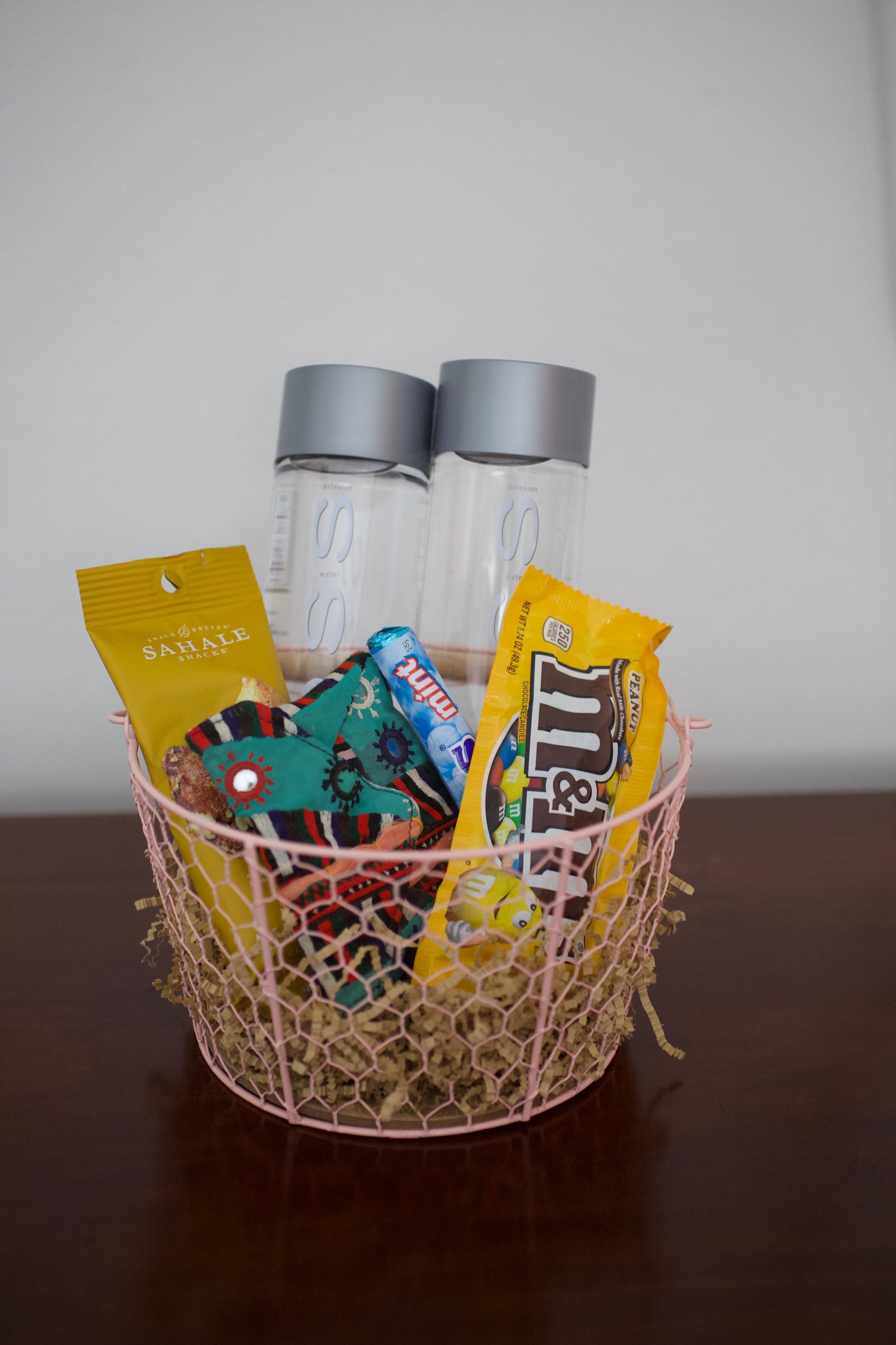 The Guest Basket is a Poor Man’s Mini Fridge: I love to personalize it to the guest that’s coming!